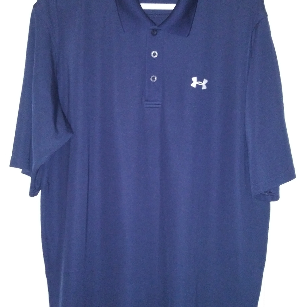 Navy Blue Under Armour Dri-Fit Golf polo shirt -XL